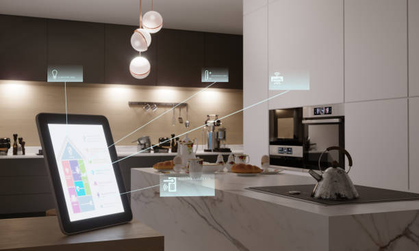 Une simple tablette contrôle les appareils connectés d’une maison dont l'installation électrique a été rénovée