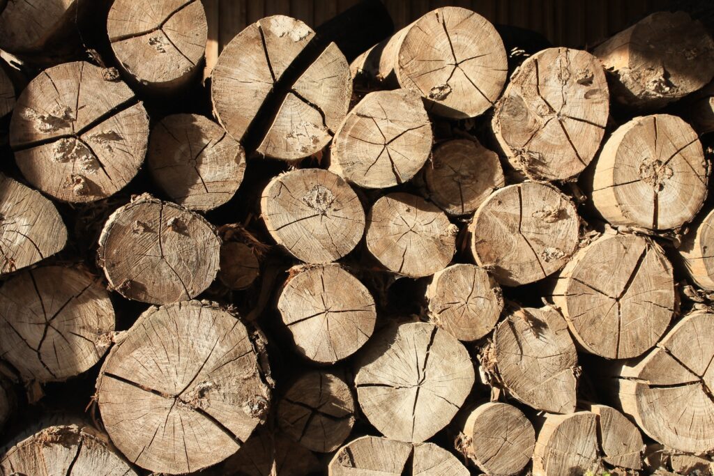 Bûches de bois pour chauffage