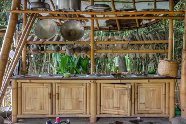 ameublements en bambou cuisine externe
