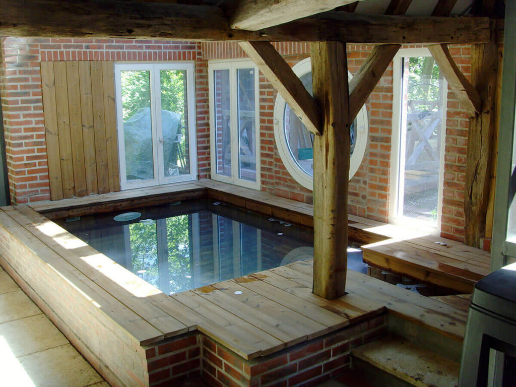 Mini piscine hors sol en bois
