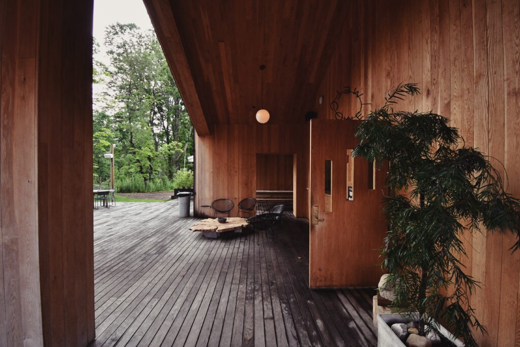 Terrasse extérieure en bois