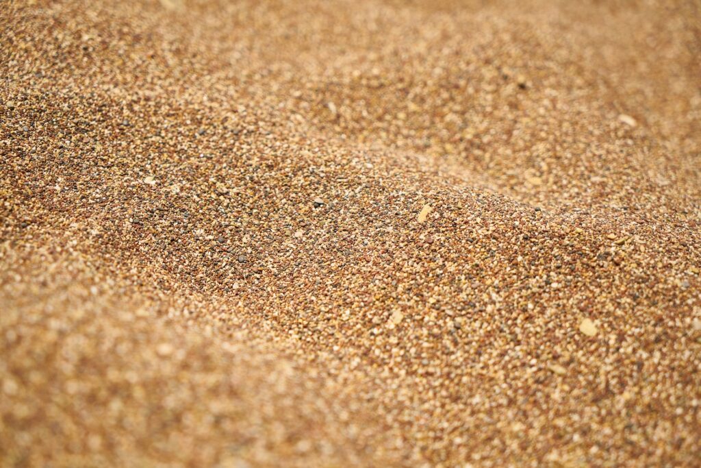plan rapproché sur du sable