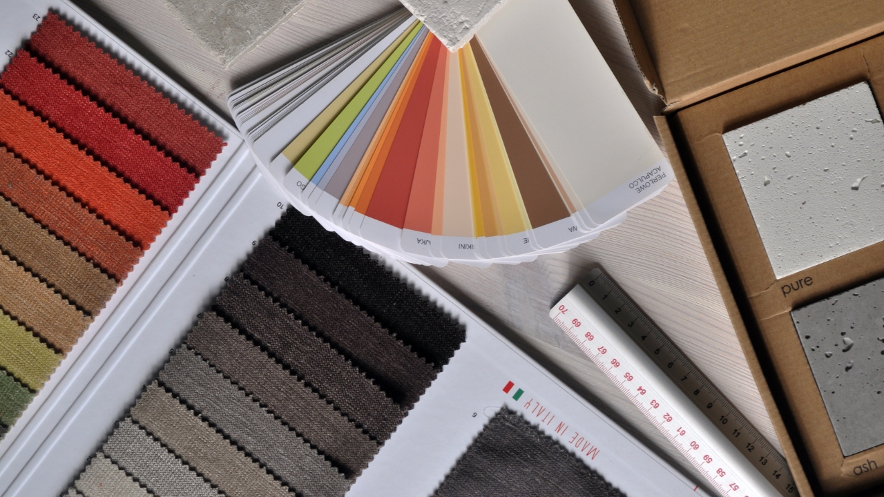 palette de couleurs de tissu