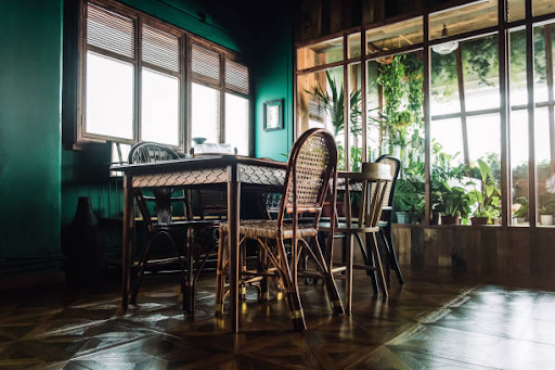 Salle à manger style exotique