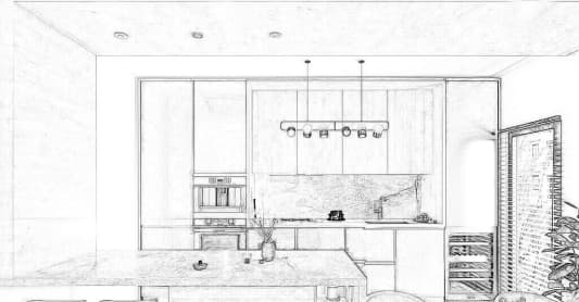 Home projet dessin cuisine