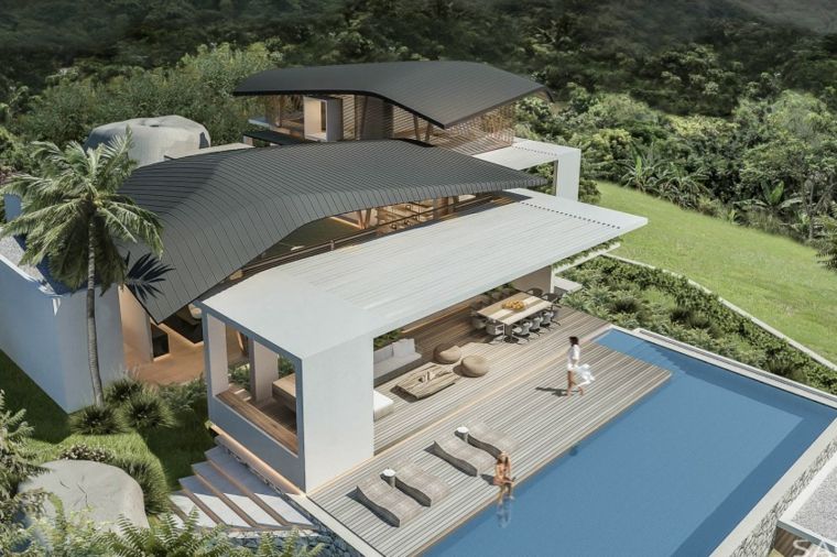 extérieur d'une maison moderne inspirant