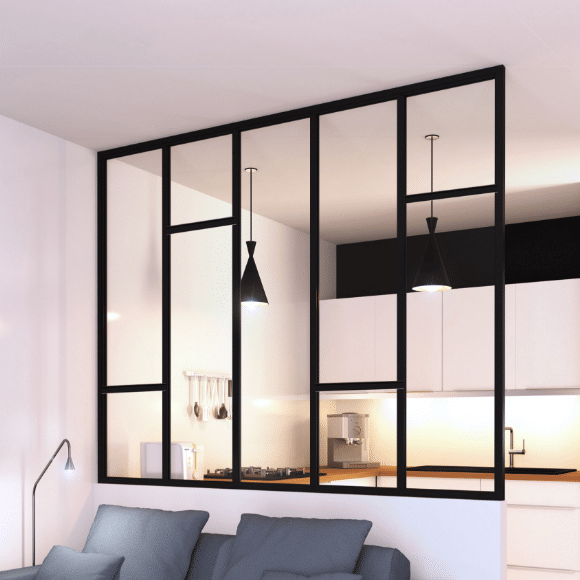 verrière avec traverses